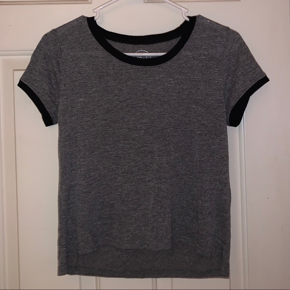 Simple Grey Tee with Black Lining